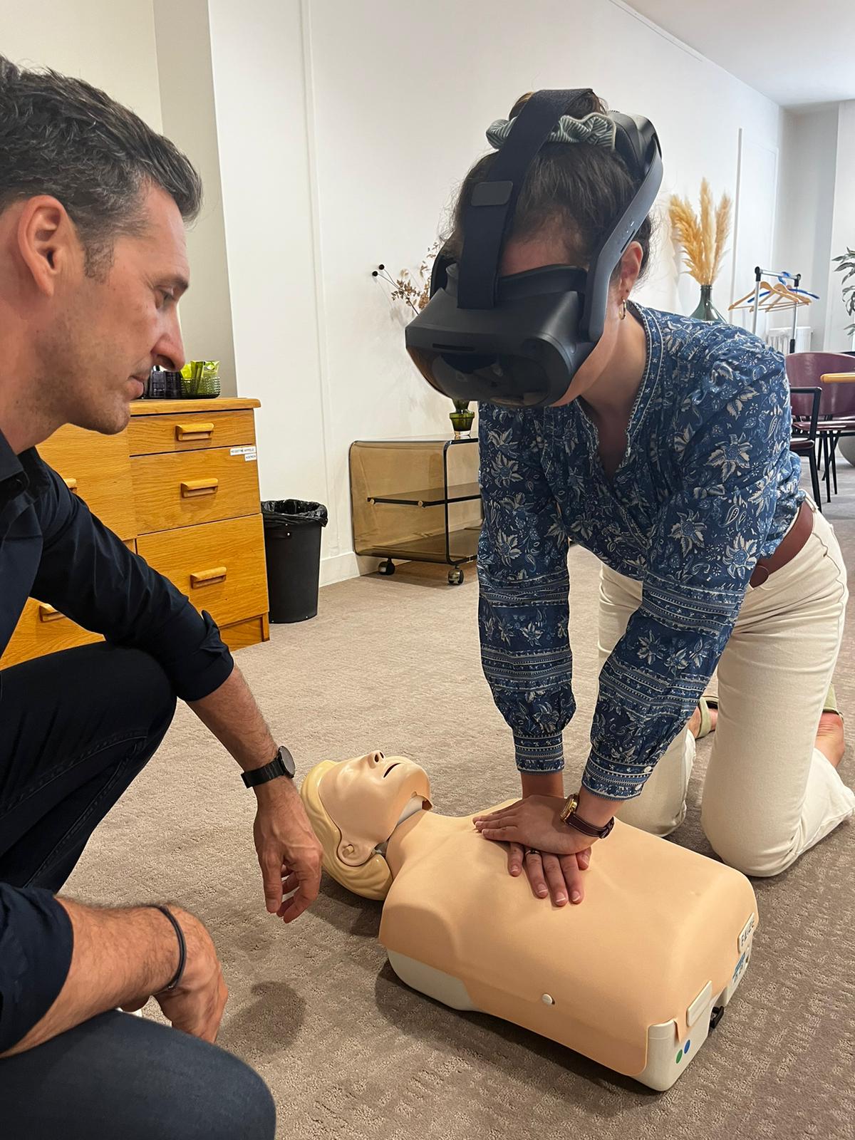 Formation gestes de premiers secours en réalité virtuelle