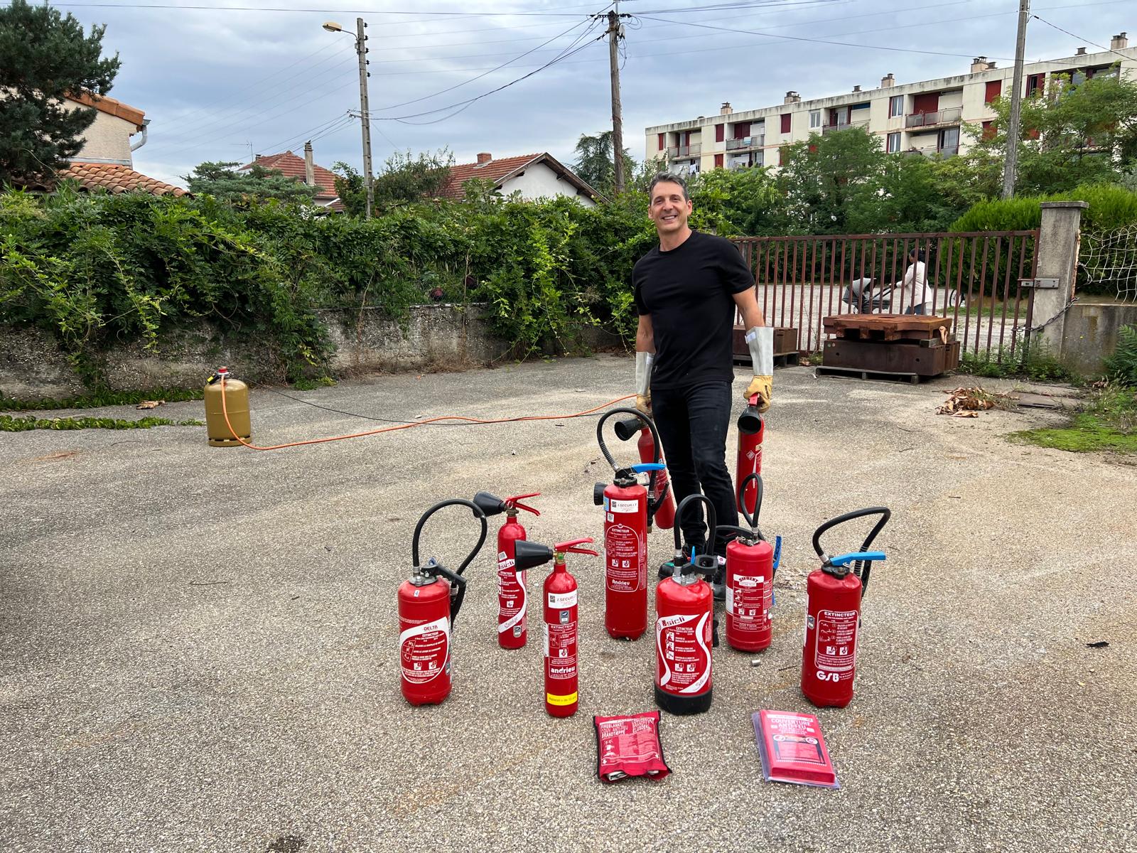 Formation incendie extincteur en entreprise