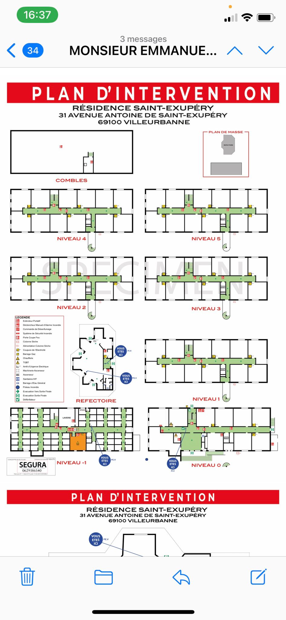 Plan d'intervention sécurité incendie
