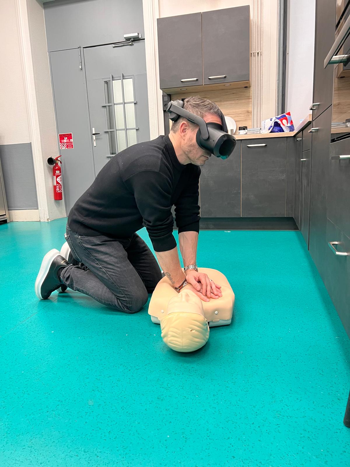 Formation gestes de premiers secours en réalité virtuelle
