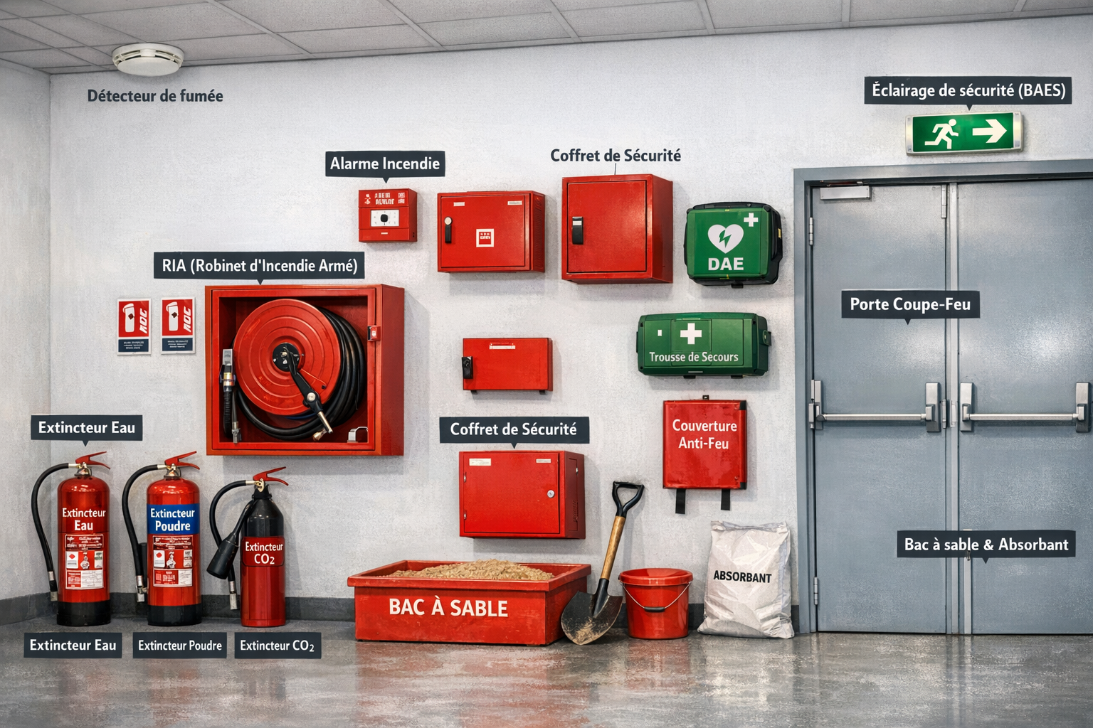 Formation incendie complète extincteurs alerte évacuation