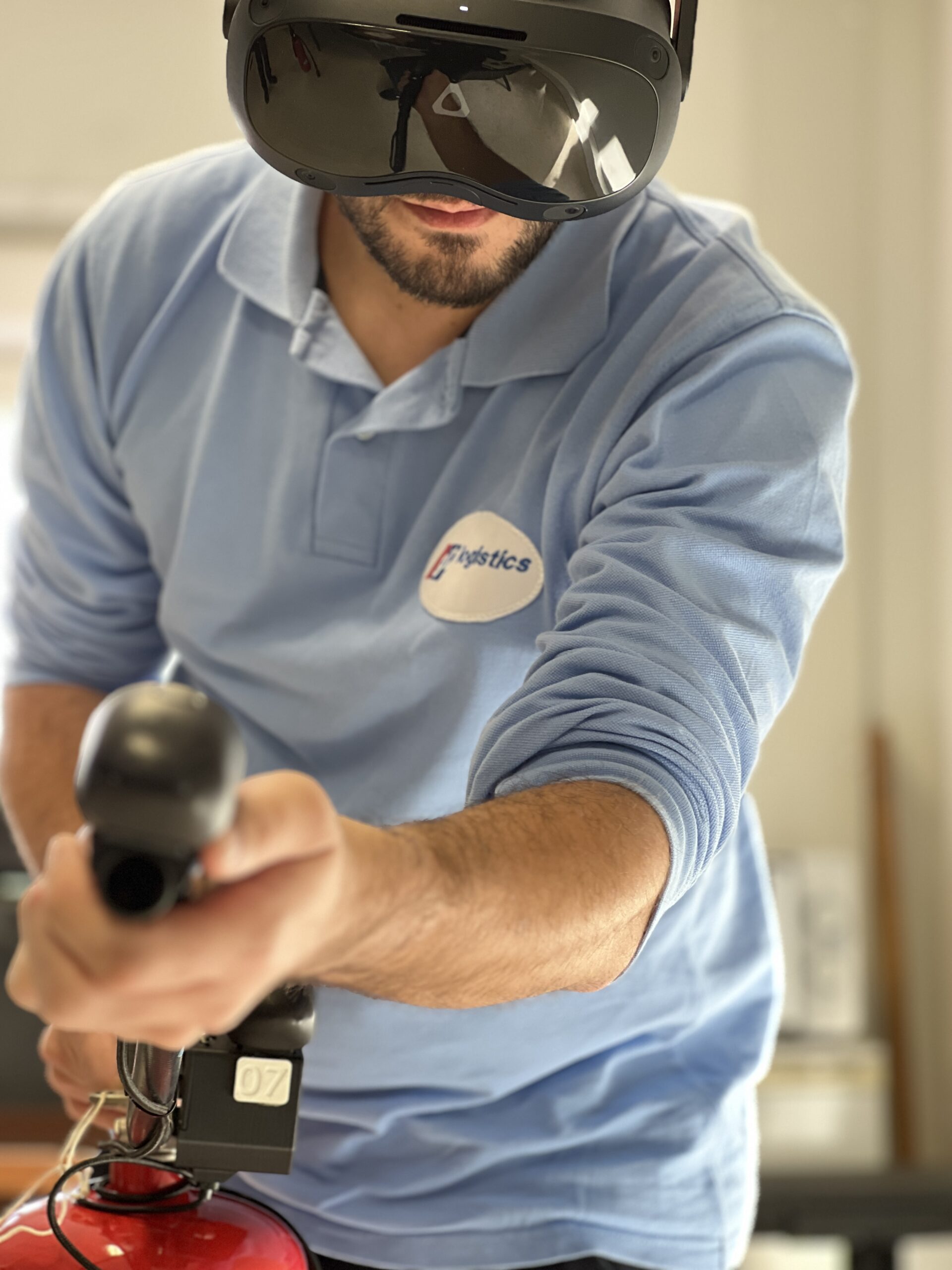 Formation incendie en réalité virtuelle avec casque VR