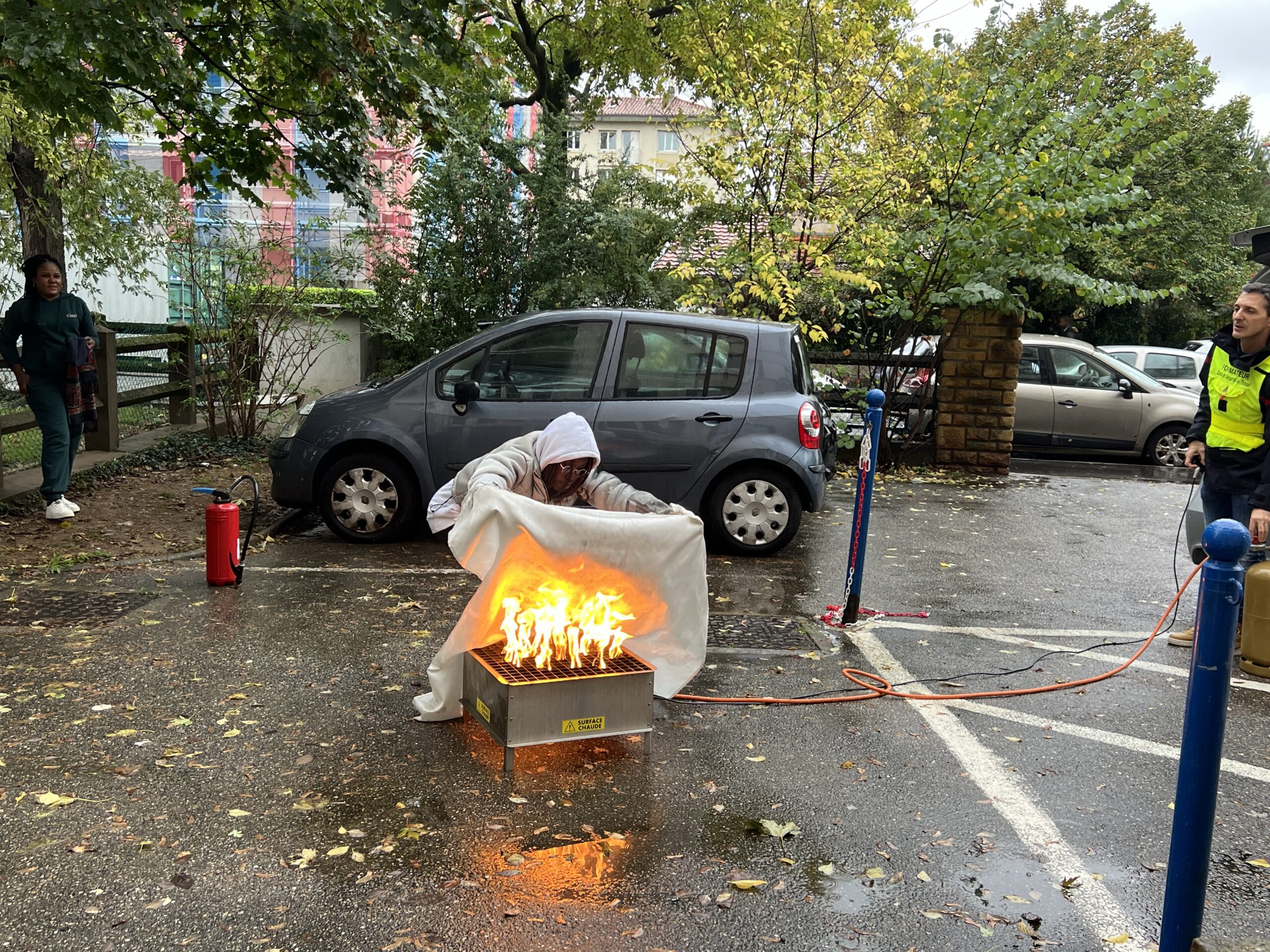 Formation incendie manipulation extincteur